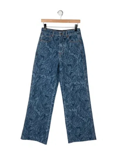 Pre-owned Veronica Beard High-rise Straight Leg Jeans In Blue