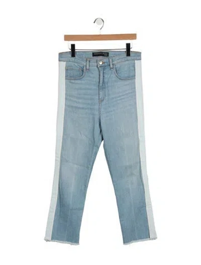 Pre-owned Veronica Beard High-rise Straight Leg Jeans In Blue