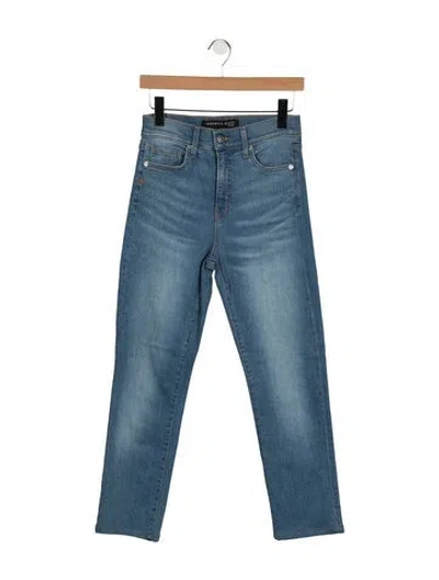 Pre-owned Veronica Beard High-rise Straight Leg Jeans In Blue