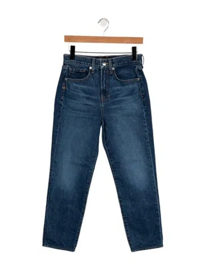 Pre-owned Veronica Beard High-rise Straight Leg Jeans In Blue