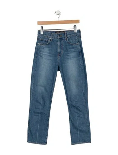 Pre-owned Veronica Beard High-rise Straight Leg Jeans In Blue