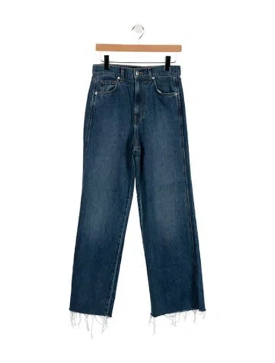 Pre-owned Veronica Beard High-rise Straight Leg Jeans In Blue