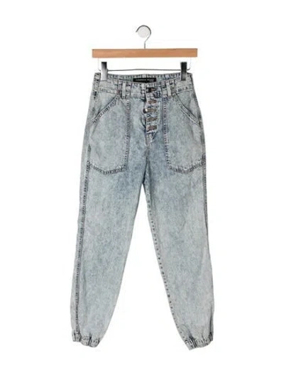 Pre-owned Veronica Beard High-rise Straight Leg Jeans In Blue