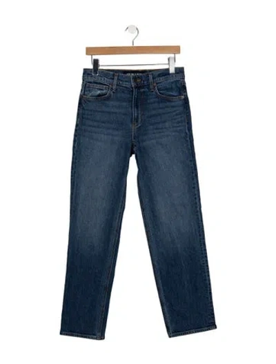 Pre-owned Veronica Beard High-rise Straight Leg Jeans In Blue