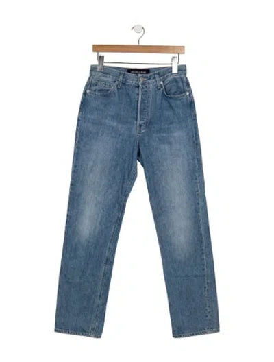 Pre-owned Veronica Beard High-rise Straight Leg Jeans In Blue