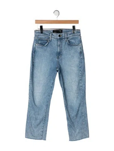 Pre-owned Veronica Beard High-rise Straight Leg Jeans In Blue