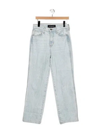 Pre-owned Veronica Beard High-rise Straight Leg Jeans In Blue