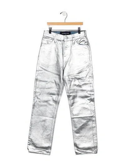 Pre-owned Veronica Beard High-rise Straight Leg Jeans In Blue