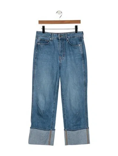 Pre-owned Veronica Beard High-rise Straight Leg Jeans In Blue