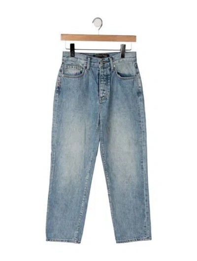 Pre-owned Veronica Beard High-rise Straight Leg Jeans In Blue