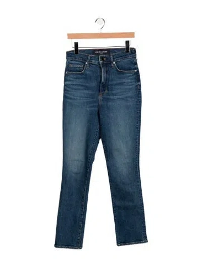 Pre-owned Veronica Beard High-rise Straight Leg Jeans In Blue