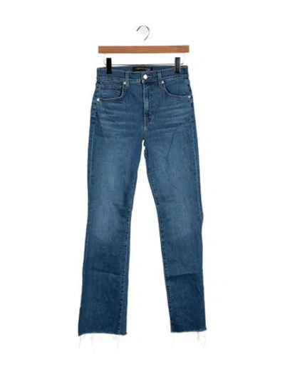Pre-owned Veronica Beard High-rise Straight Leg Jeans In Blue