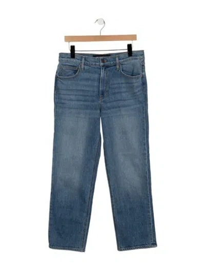Pre-owned Veronica Beard High-rise Straight Leg Jeans In Blue