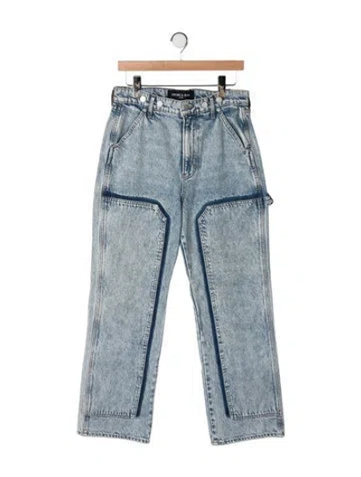 Pre-owned Veronica Beard High-rise Straight Leg Jeans In Blue