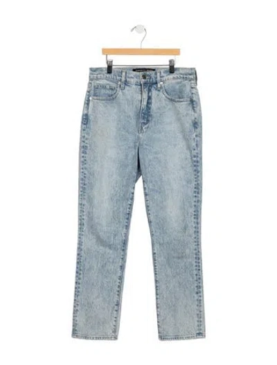 Pre-owned Veronica Beard High-rise Straight Leg Jeans In Blue