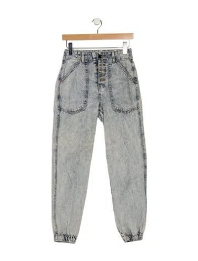 Pre-owned Veronica Beard High-rise Straight Leg Jeans In Blue