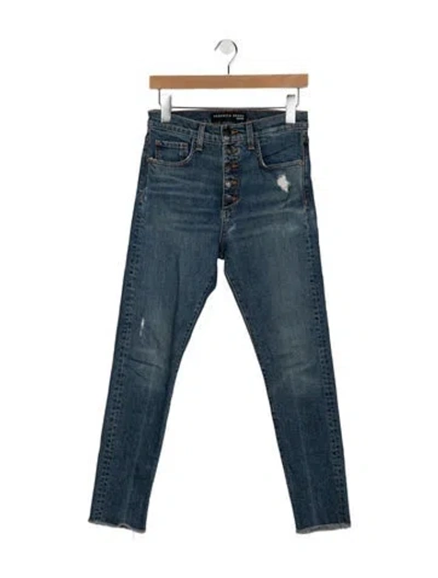 Pre-owned Veronica Beard High-rise Straight Leg Jeans In Blue