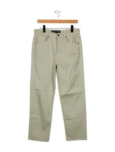 Pre-owned Veronica Beard High-rise Straight Leg Jeans In Gray