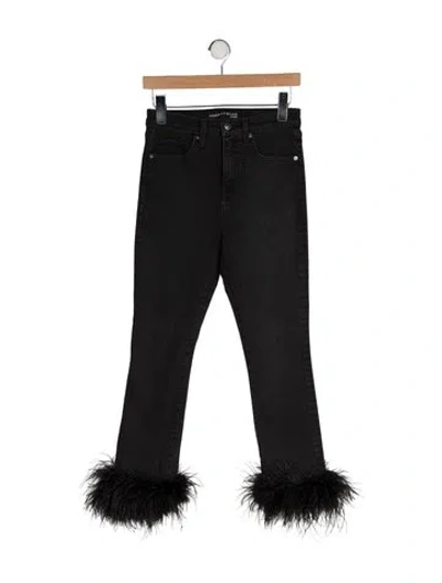 Pre-owned Veronica Beard High-rise Straight Leg Jeans In Gray