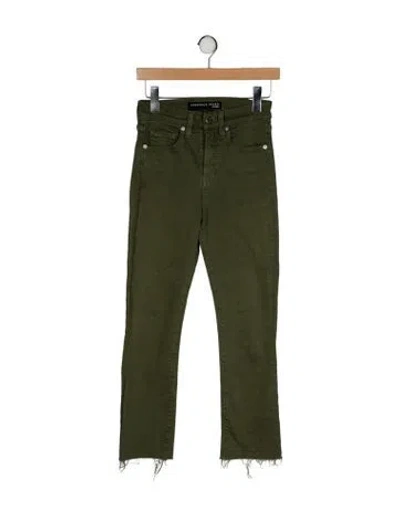 Pre-owned Veronica Beard High-rise Straight Leg Jeans In Green