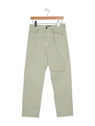 Pre-owned Veronica Beard High-rise Straight Leg Jeans In Green