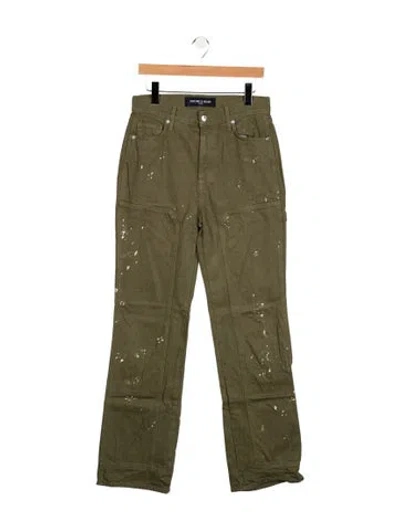Pre-owned Veronica Beard High-rise Straight Leg Jeans In Green