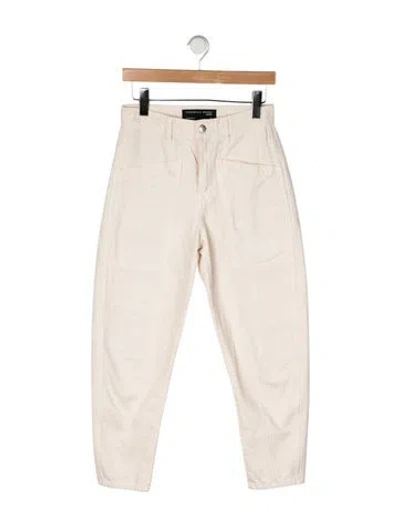 Pre-owned Veronica Beard High-rise Straight Leg Jeans In Multicolor