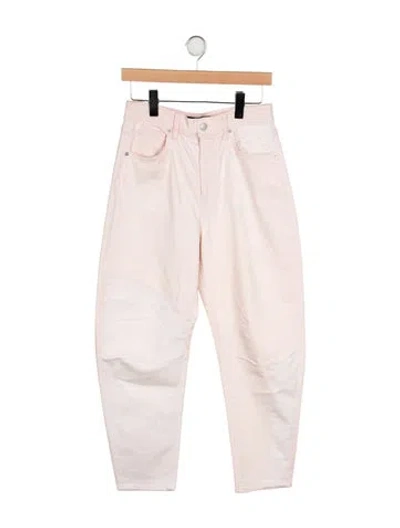 Pre-owned Veronica Beard High-rise Straight Leg Jeans In Neutral