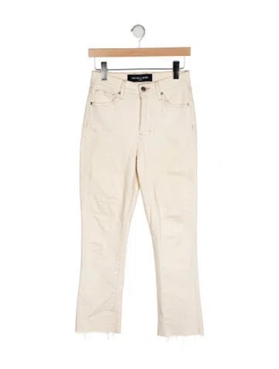 Pre-owned Veronica Beard High-rise Straight Leg Jeans In Neutral