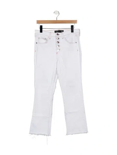 Pre-owned Veronica Beard High-rise Straight Leg Jeans In Neutral