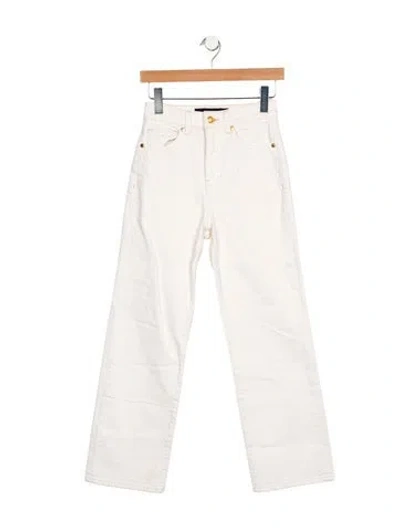 Pre-owned Veronica Beard High-rise Straight Leg Jeans In Neutral