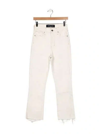 Pre-owned Veronica Beard High-rise Straight Leg Jeans In Neutral