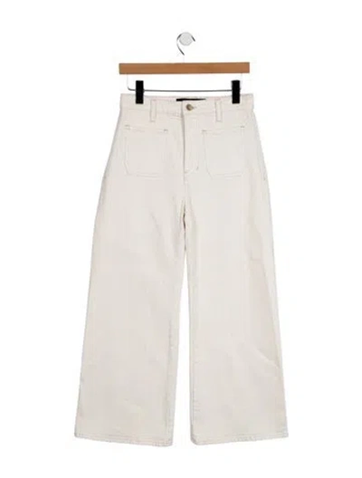 Pre-owned Veronica Beard High-rise Straight Leg Jeans In Neutral
