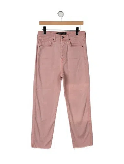 Pre-owned Veronica Beard High-rise Straight Leg Jeans In Pink