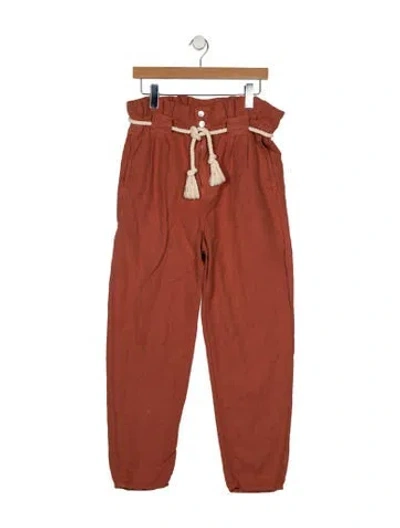 Pre-owned Veronica Beard High-rise Straight Leg Jeans In Pink