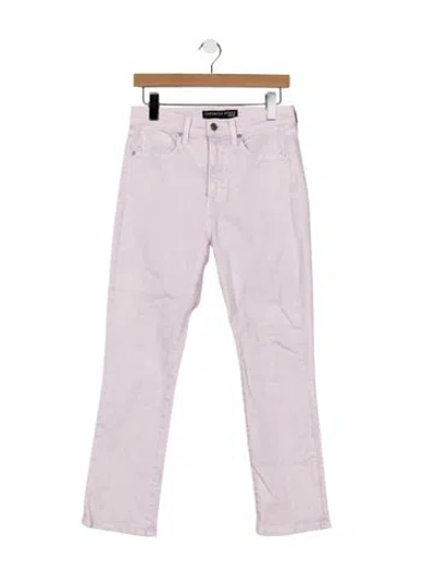 Pre-owned Veronica Beard High-rise Straight Leg Jeans In Pink