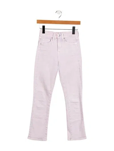 Pre-owned Veronica Beard High-rise Straight Leg Jeans In Purple