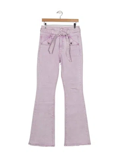 Pre-owned Veronica Beard High-rise Straight Leg Jeans In Purple