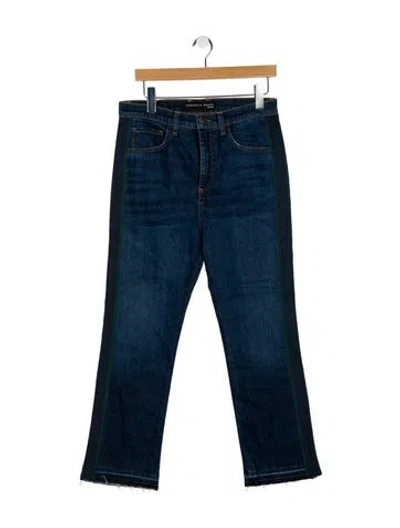 Pre-owned Veronica Beard High-rise Straight Leg Jeans W/ Tags In Blue