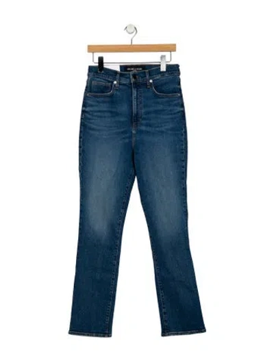 Pre-owned Veronica Beard High-rise Straight Leg Jeans W/ Tags In Blue
