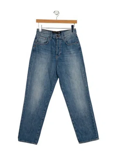 Pre-owned Veronica Beard High-rise Straight Leg Jeans W/ Tags In Blue