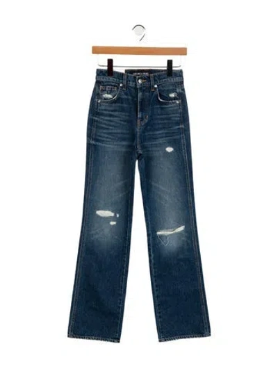 Pre-owned Veronica Beard High-rise Straight Leg Jeans W/ Tags In Blue