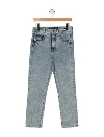 Pre-owned Veronica Beard High-rise Straight Leg Jeans W/ Tags In Blue