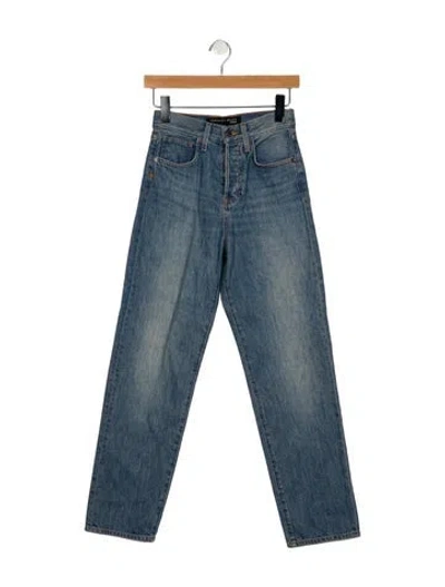 Pre-owned Veronica Beard High-rise Straight Leg Jeans W/ Tags In Blue