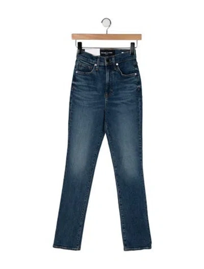 Pre-owned Veronica Beard High-rise Straight Leg Jeans W/ Tags In Blue