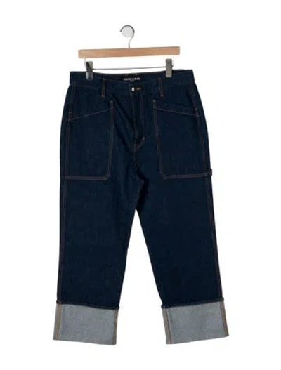 Pre-owned Veronica Beard High-rise Straight Leg Jeans W/ Tags In Blue