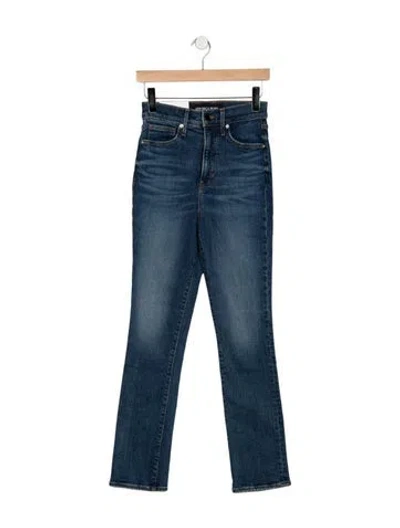 Pre-owned Veronica Beard High-rise Straight Leg Jeans W/ Tags In Blue