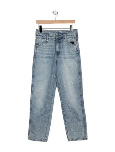 Pre-owned Veronica Beard High-rise Straight Leg Jeans W/ Tags In Blue