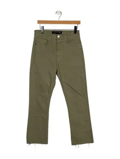 Pre-owned Veronica Beard High-rise Straight Leg Jeans W/ Tags In Green