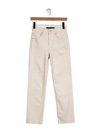 Pre-owned Veronica Beard High-rise Straight Leg Jeans W/ Tags In Grey